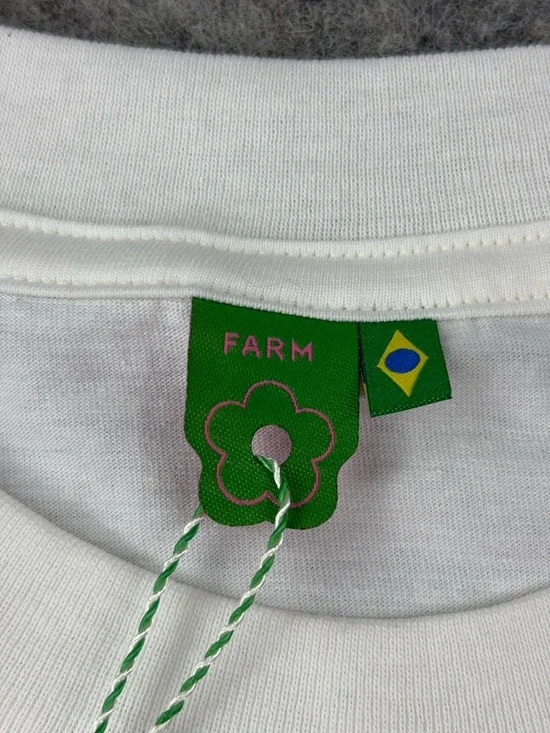 Farm Rio | Rio De Janeiro | T-Shirt in White | Women’s Size Medium | NWT - Picture 4 of 11